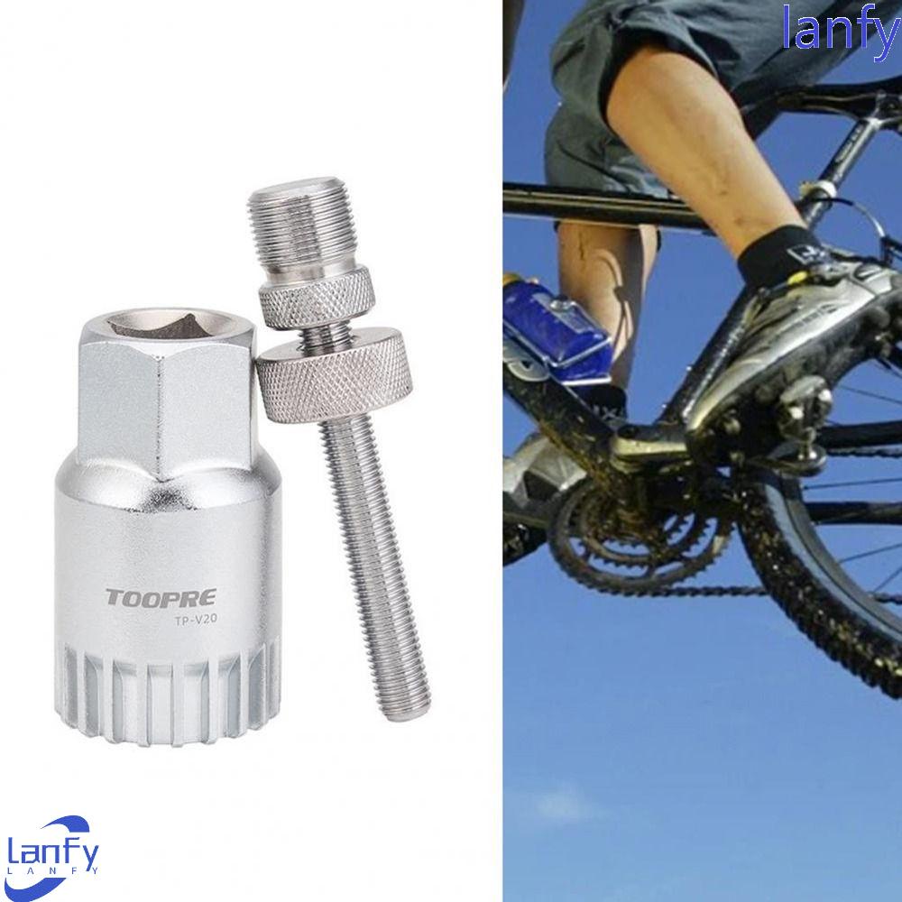 Lanfy Sepeda Bottom Bracket Remover Bersepeda Bagian 20gigi Bawah Bracket Lubang Persegi Spline Sepeda Repair Tool Removal Tools