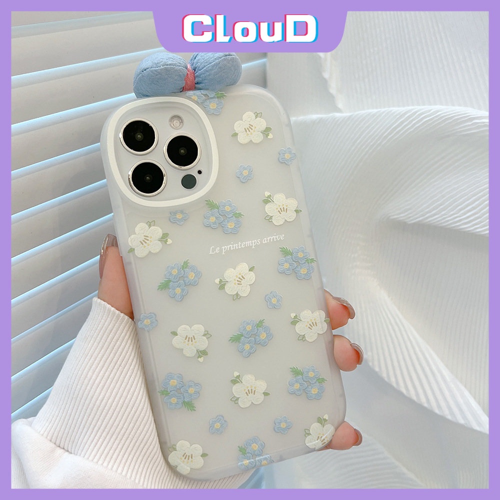 Case Untuk Infinix Smart5 6 Hot10 Lite 10T 10s 11 11s Note8 Hot 11 10T 10s 10 11s 9main Lukisan Cat Minyak Bunga Shockproof Kartun Lucu 3D Ikatan Simpul Hias Lensa Bulat Soft Cover