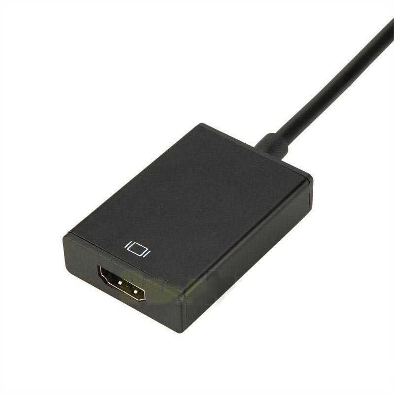 Kabel Adapter Converter VGA Male ke HDMI 1080P dengan Audio/ Converter adapter VGA ke HDMI ini VGA Male ke HDMI Female Dengan adapter ini, Anda dapat menggunakan perangkat VGA Anda ke layar HDMI