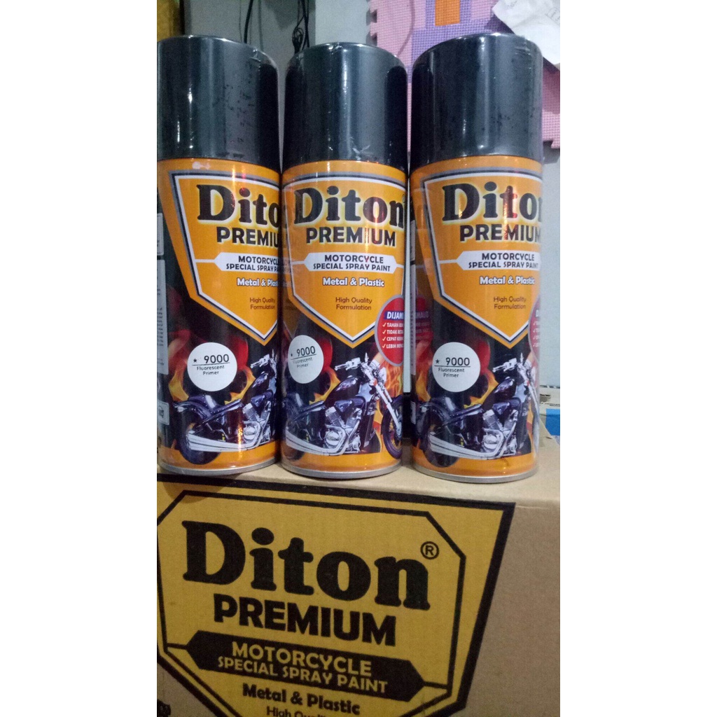 pilok pilox diton premium 9000 fluorescent primer 400cc epoxy putih epoxy stabilo primer putih cat dasar putih cat semprot diton premium