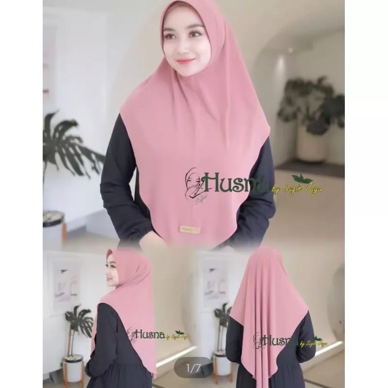 (HUSNA) Hijab instan ped marwah premium ori husna |Marlina_Hijab