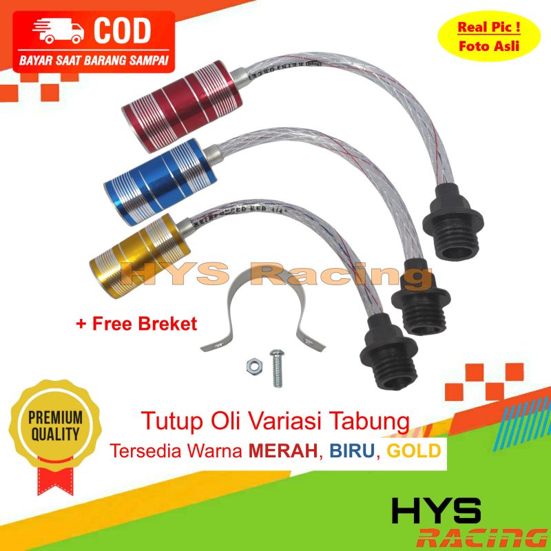 HYC Tutup Oli Model Tabung Universal Semua Motor - Variasi Aksesoris Tutup Oli Motor Honda Beat Stre
