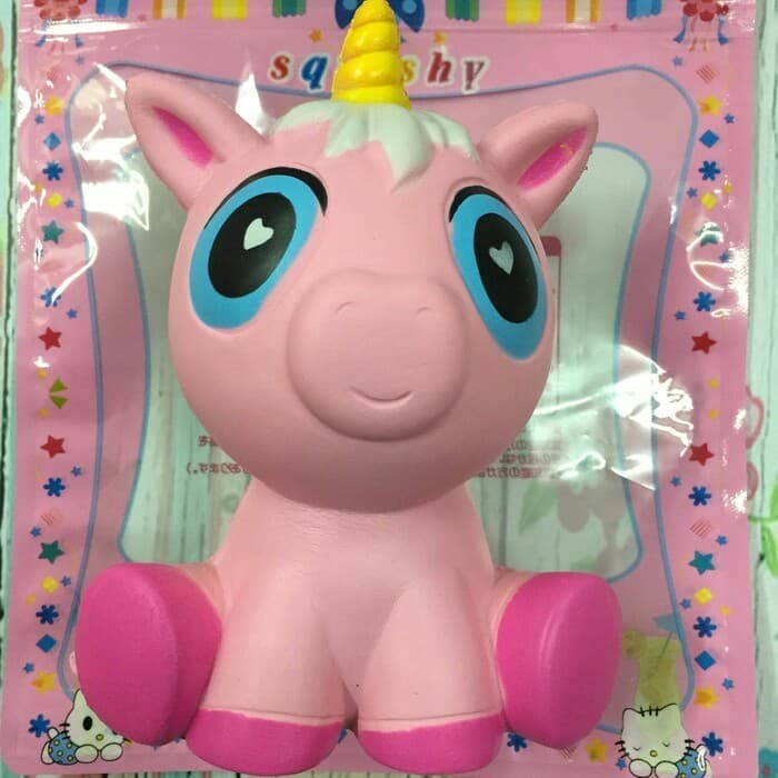 Mainan Squisy Squishy Kuda Pink Unicorn Lucu Squisi Murah