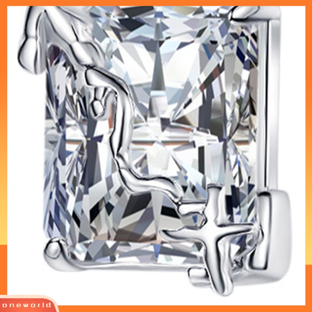 [WOD] 1pasang Drop Earrings Berlian Imitasi Chic Mencegah Alergi Perhiasan Pengantin Wanita Anting Perlengkapan Pernikahan