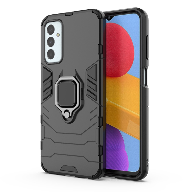 Shockproof Armor Case Untuk Samsung Galaxy M13 4G Cases Stand Holder Mobil Ponsel Magnetik Penutup Belakang Untuk Samsung M13 Fundas