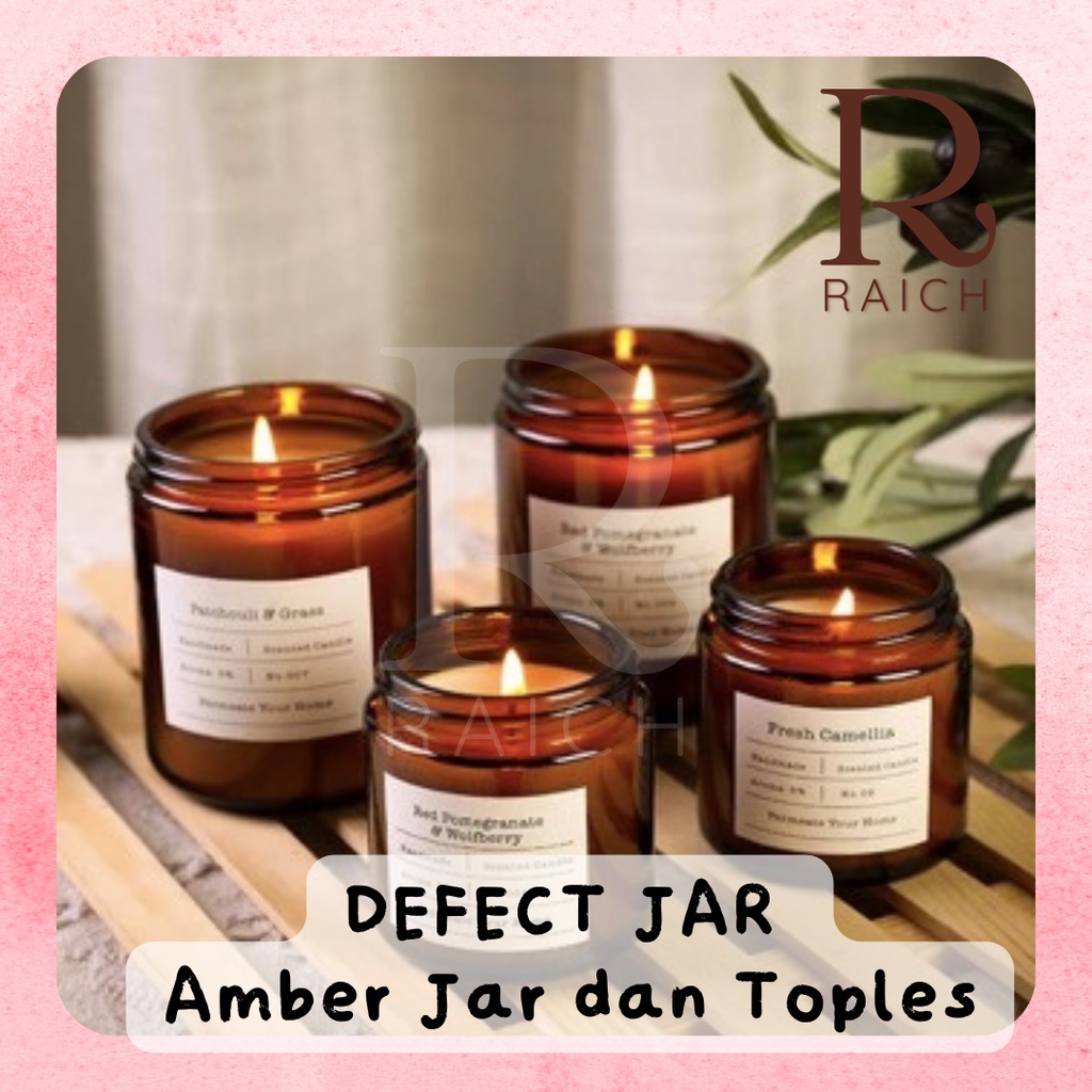 DEFECT JAR Toples Cacat Amber Jar Cacat Tempat Gelas Defect Toples Defect