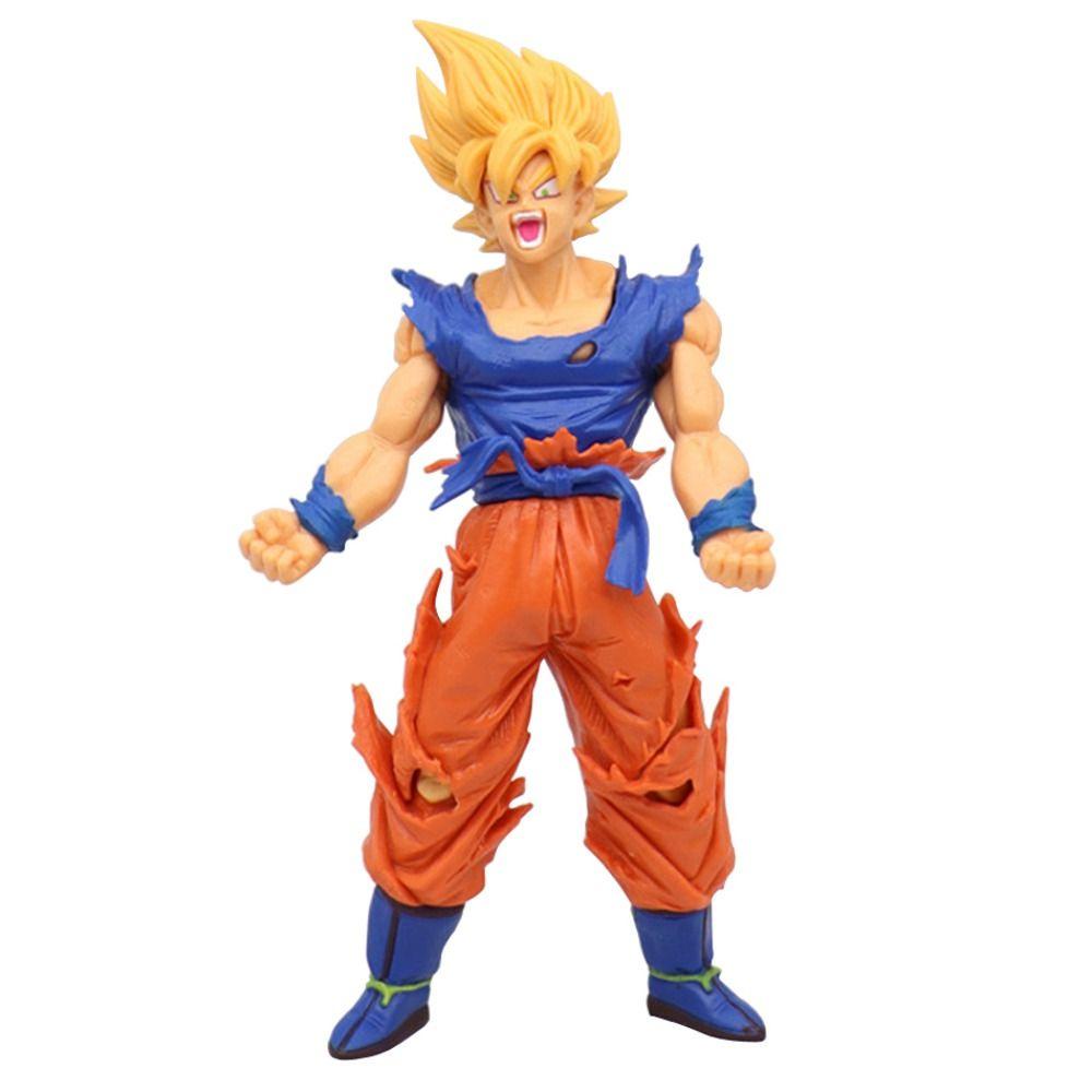 Lanfy Son Goku Anime Figure Untuk Anak Anak Hadiah Desktop Ornamen Anime Kostum Properti Anime Jepang Model Figure Mainan Mobil Dekorasi Goku Figure Mainan