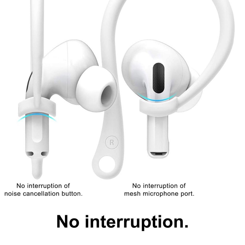 1pasang Silikon Kait Telinga Anti Hilang Kompatibel Untuk Apple AirPods 12 Anti-Jatuh Bluetooth Earphone Holder Nirkabel Earphone Penutup Pelindung Bluetooth Aksesoris