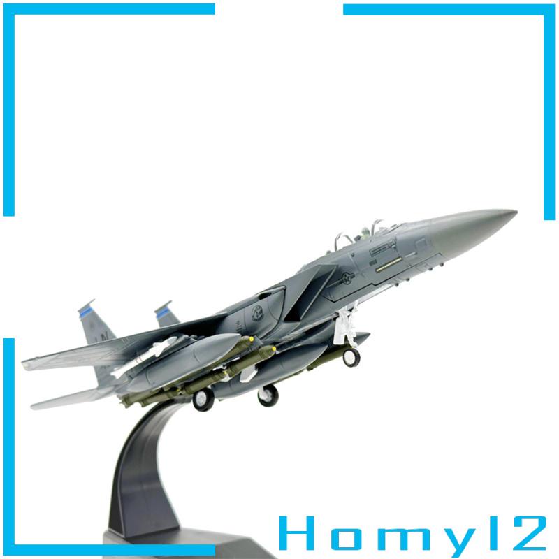 [HOMYL2]1/100 Skala F15E Fighter Diecast Alloy Model Pesawat Dengan Stand Untuk Kamar Tidur