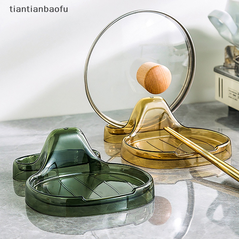 [tiantianbaofu] Rak Spatula Dapur, Istirahat Sendok, Tempat Tutup Panci, Tempat Sendok Tahan Panas Butik