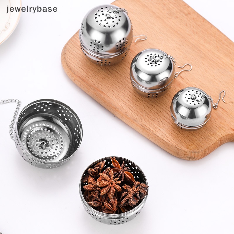 [jewelrybase] Bola Stainless Steel Tea Leak Ball Tea Leak Mesh Filter Saringan Teh Infuser Butik