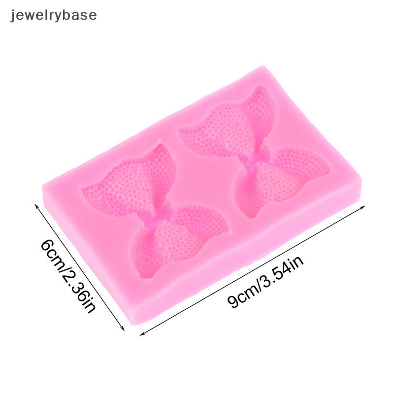 [jewelrybase] 1pc Cetakan Silikon Ikatan Simpul Kecil 3D Untuk Topper Kue Fondant Cetakan Coklat Butik