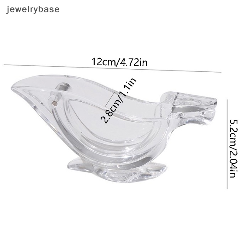 [jewelrybase] Pp lemon Klip Manual Transparan Juicer Buah Gadget Dapur Rumah Tangga ABS Boat Juicer Fruit lemon Halus Dan Bening and clear /lime Dengan Butik Desain modern
