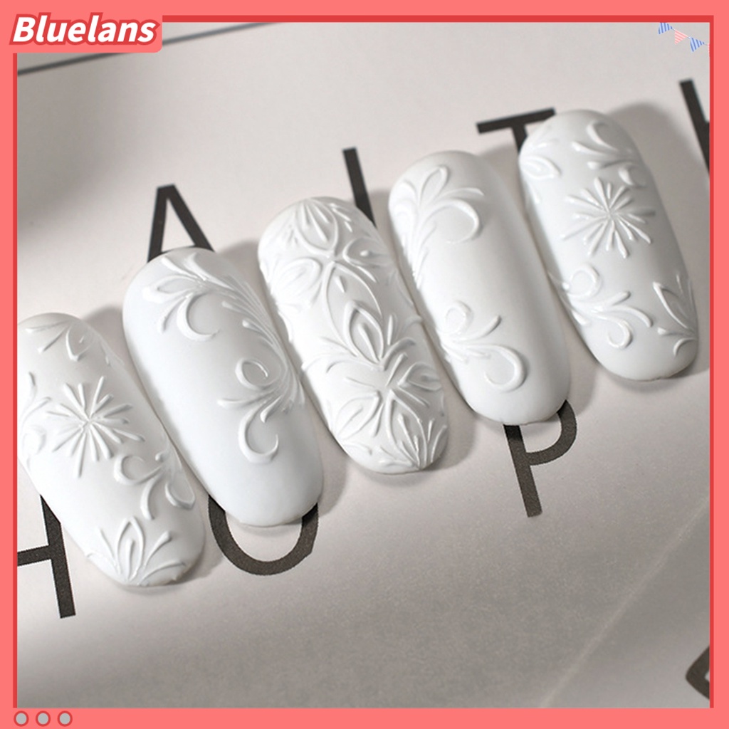 [BLM] 5g Nail Art Plester No-wash Hitam Putih Warna-Warni Lukisan Gel Kaleng Timbul Kutek Gel Untuk Salon Kuku