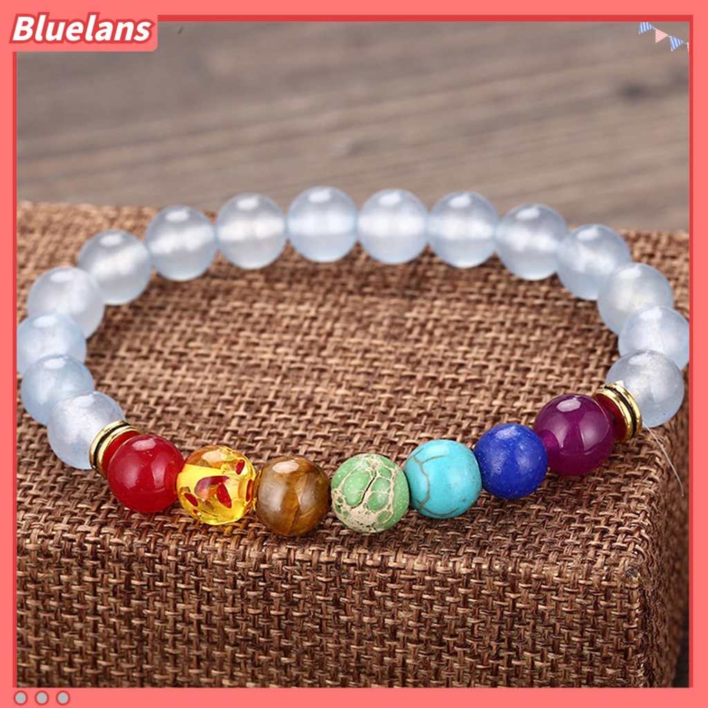 [BLS] Gelang Sholat Warna Jahitan Batu Buatan Wanita Pria Chakra Bracelet Rantai Pergelangan Tangan Penyembuhan Untuk Dipakai Sehari-Hari