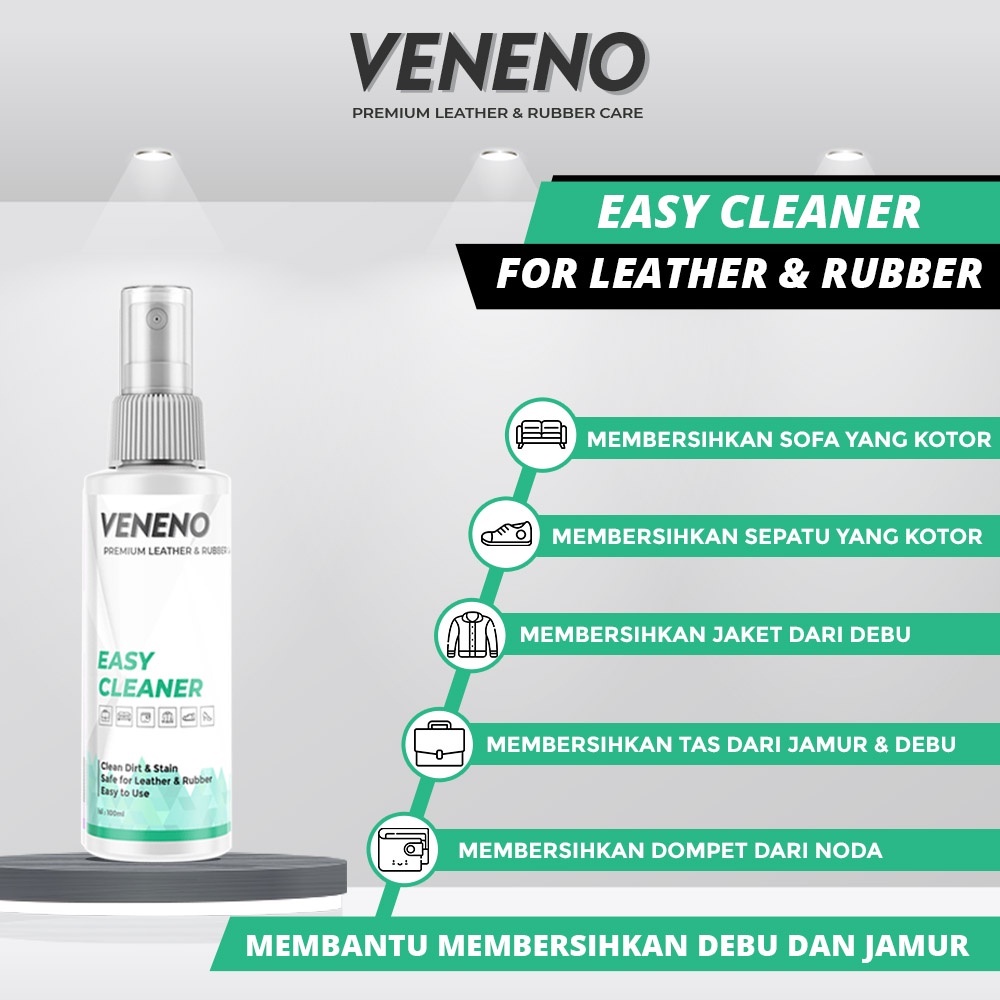 Pembersih Tas Kulit, Sepatu, Sofa, dan Dompet By VENENO