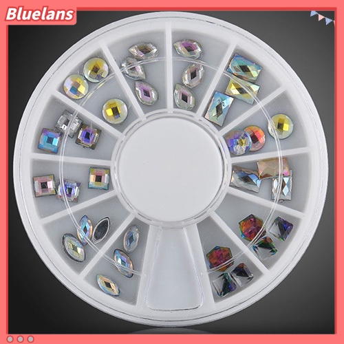 [BLM] 36pcs/roda 3D Colorful Nail Art Rhinestones Glitters Tip Dekorasi Manicure