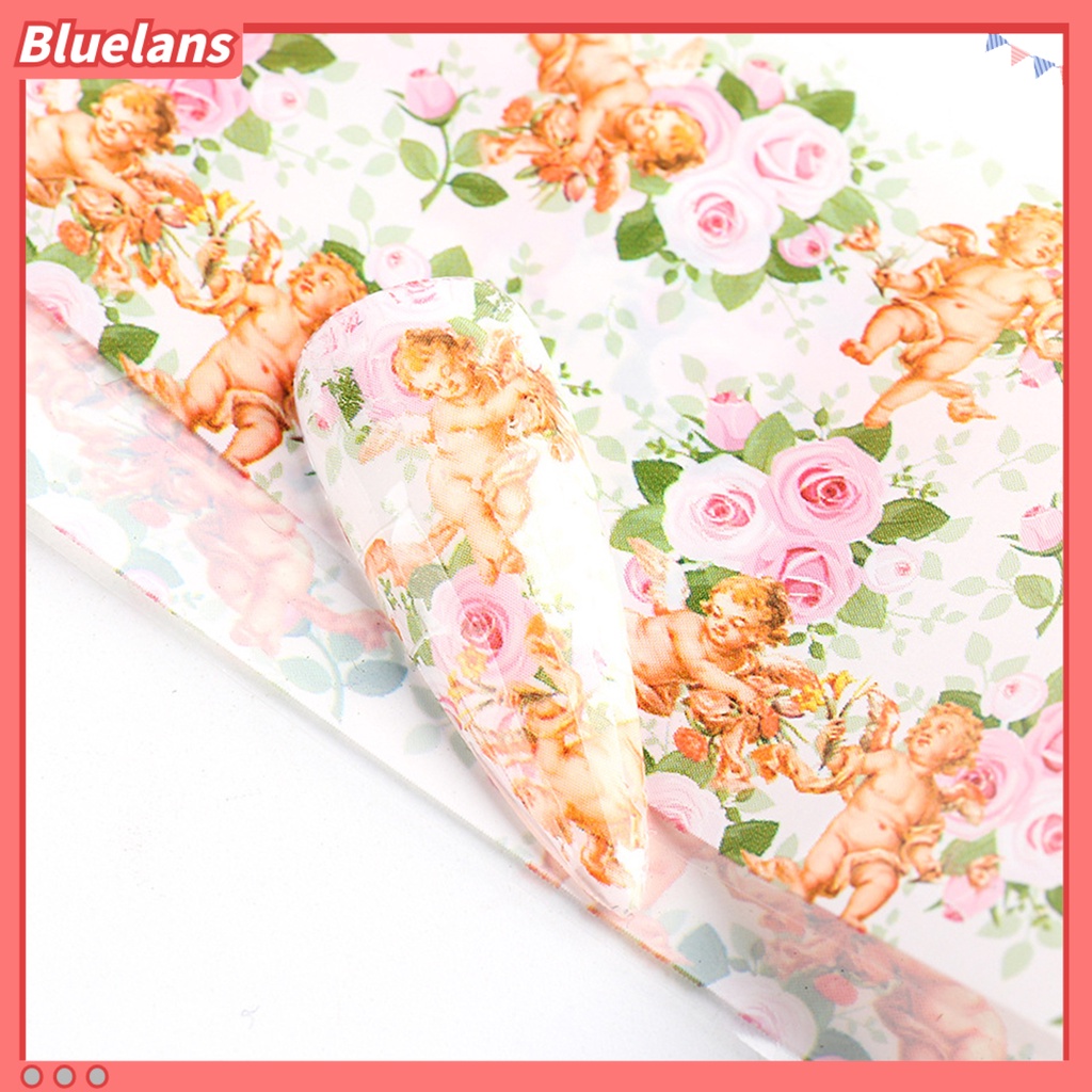 [BLM] 10pcs Stiker Kuku Motif Cupid Tahan Lama DIY Transfer Cupid Manicure Decor Untuk Wanita
