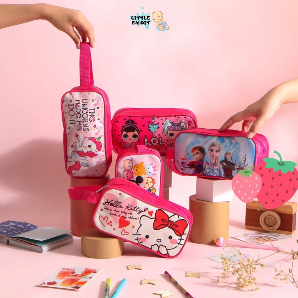 

Poohstation ATK05 Kotak Pensil Anak Berkarakter/ Pencil Case Cowok Cewek/ Pensil Anak Laki-laki Perempuan/ Tempat Pensil