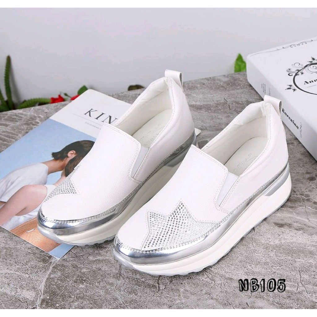 PROMO SALE Sepatu Wedges Wanita KOREA NB 105 TOP QUALITY Sepatu Wanita Impor Batam