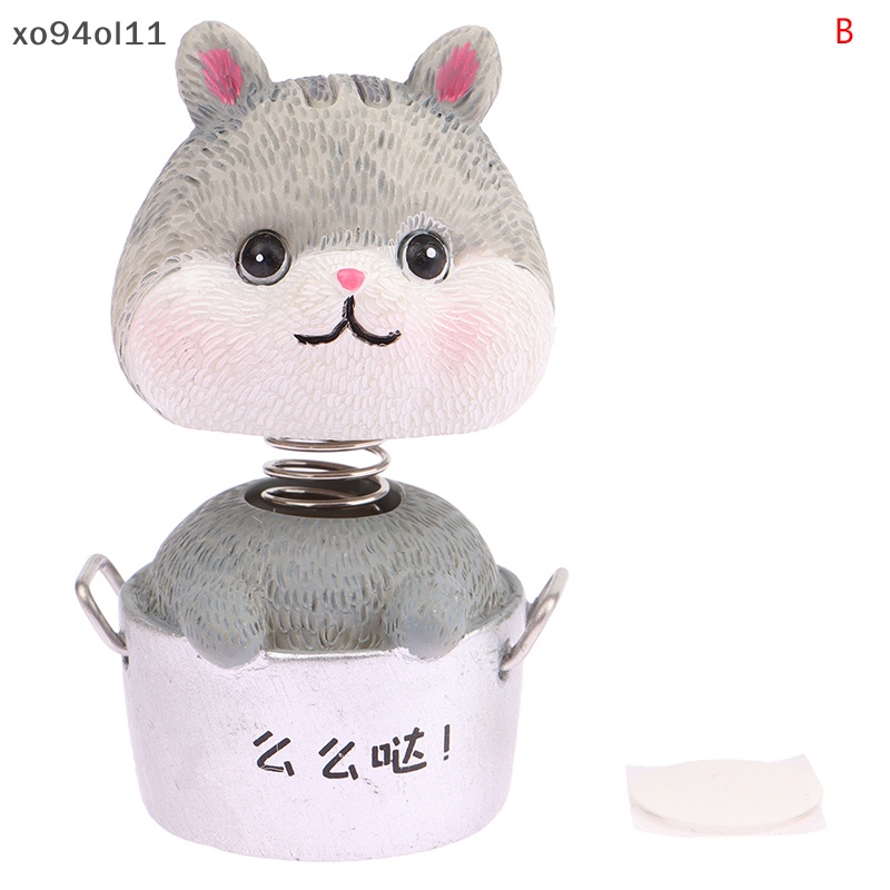 Xo 1:12 Rumah Boneka Miniatur Wortel Karpet Lantai Tikar Kartun Kucing Anak Ayam Beruang Bebek Bobblehead Mikro Lanskap Mobil Ornamen OL