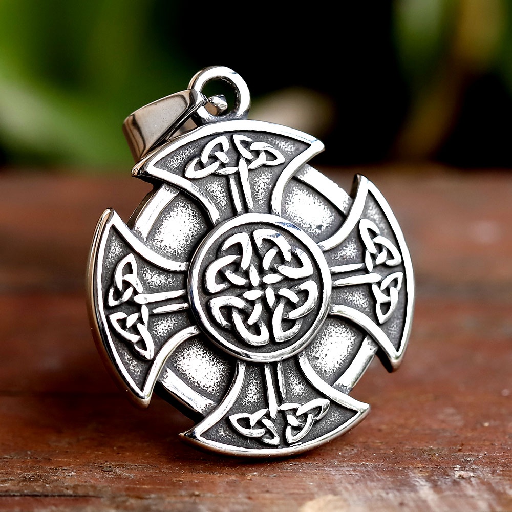 New Fashion Norse Viking Valknut Celtic Cross Kalung Rantai Perhiasan