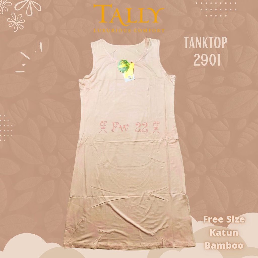 Tanktop Wanita Panjang dan Jumbo Tally 2901 Panjang 92cm dan Muat Hingga LD 140 Bahan Katun Viscose