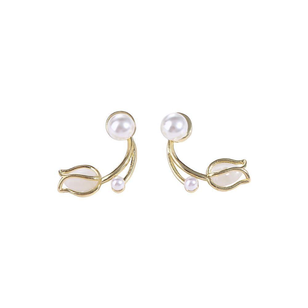 Needway Wanita Anting Mewah Menawan Elegan Fashion Musim Panas Sederhana Opal Tulip Earrings