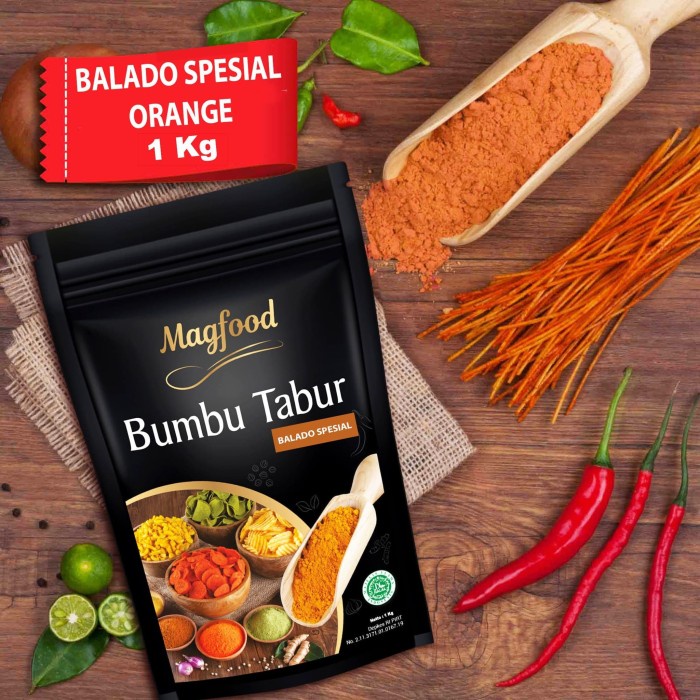 

N.E.W MAGFOOD BUMBU TABUR BALADO SPESIAL KEMASAN 1 KG