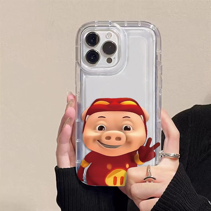 IPHONE Yeah Pigs Soft Phone Case Kompatibel Untuk Iphone14 13 11 12 Pro XS Max X XR 7 +8 Plus Pasangan Casing Silikon TPU Shockproof Cover