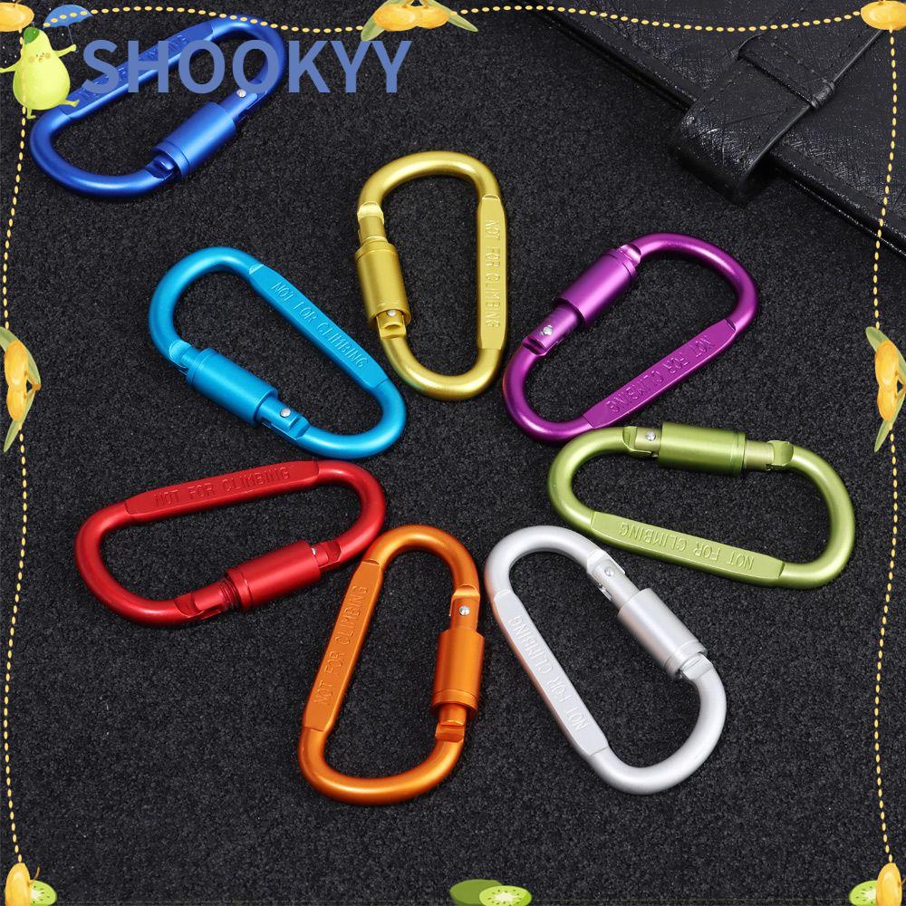 Chookyy Tombol Panjat Peralatan Olahraga Luar Ruangan Multicolor Aluminium Alloy Carabiner