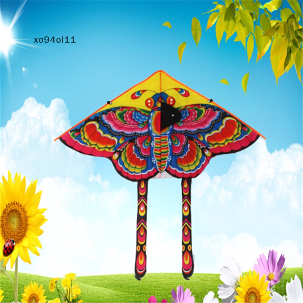 Xo Besar 90 cm Butterfly Layangan Single Line Novelty Animal Layangan Anak.Hadiah Mainan90*55cm Nilon Hujan Butterfly Kite OL