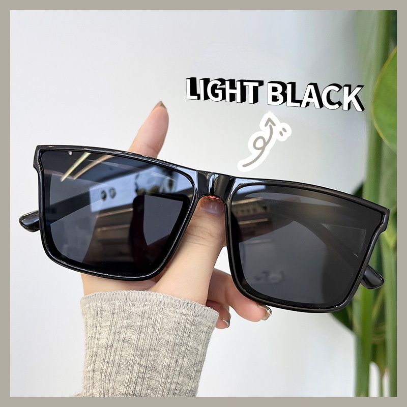 (YUZHU) Kacamata Hitam Perlindungan UV Premium Musim Panas Untuk Pria Square Frame Drive Sunshade Sunglasses Untuk Wanita