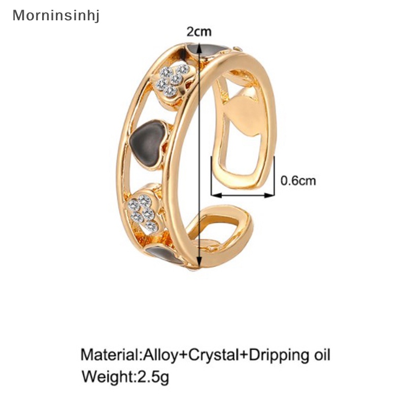 Mornin Fashion Cinta Hati Cincin Terbuka Geometris Rings Untuk Wanita Gadis Berongga Keluar Jantung Cincin Pernikahan Band Pesta Elegan Perhiasan Hadiah 1 Buah id