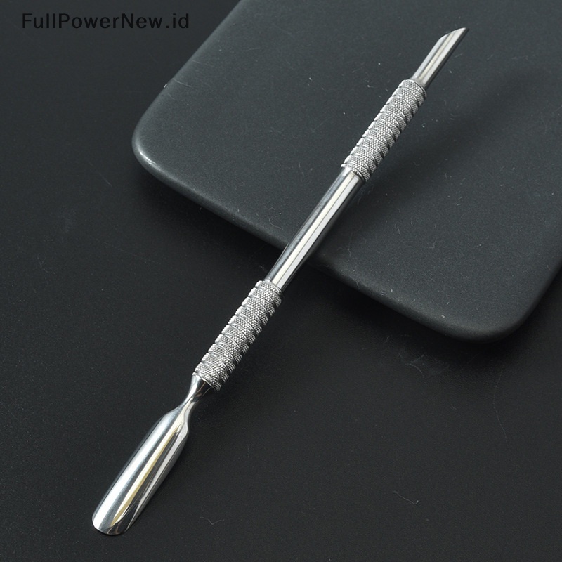 Power Cuticle Pusher Dead Skin Push Remover Stainless Steel Pedicure Manicure Nail ID