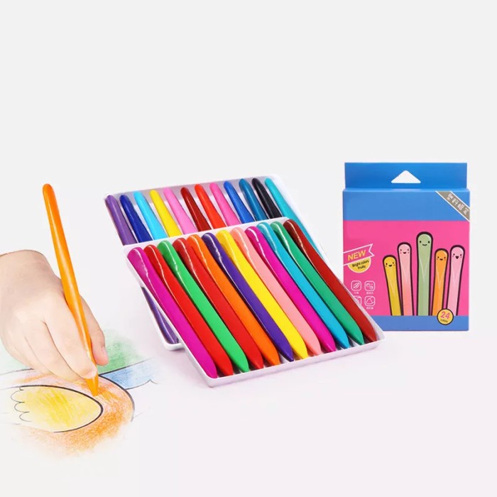 

TRIANGULAR CRAYON NON TOXIC ISI 24PCS - CRAYON WATERPROOF