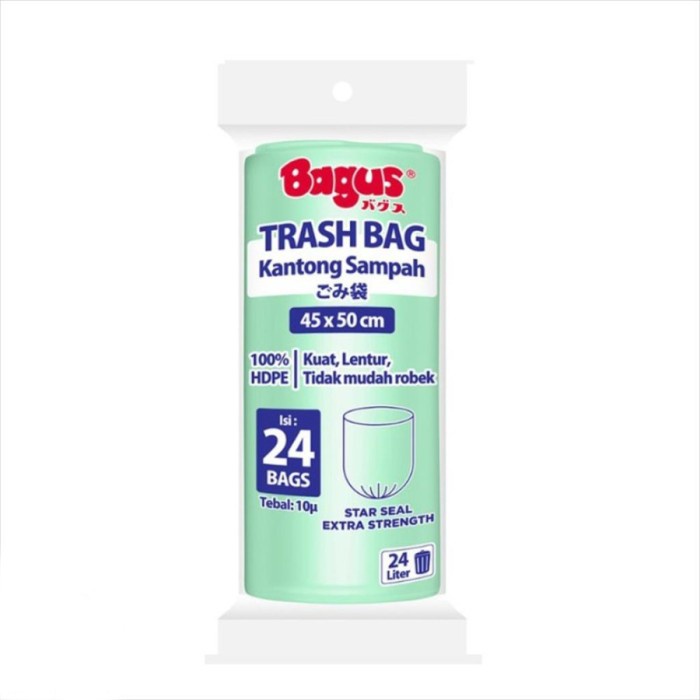 Bagus Trash Bag Kantong Sampah Roll 45 x 50 cm 24's