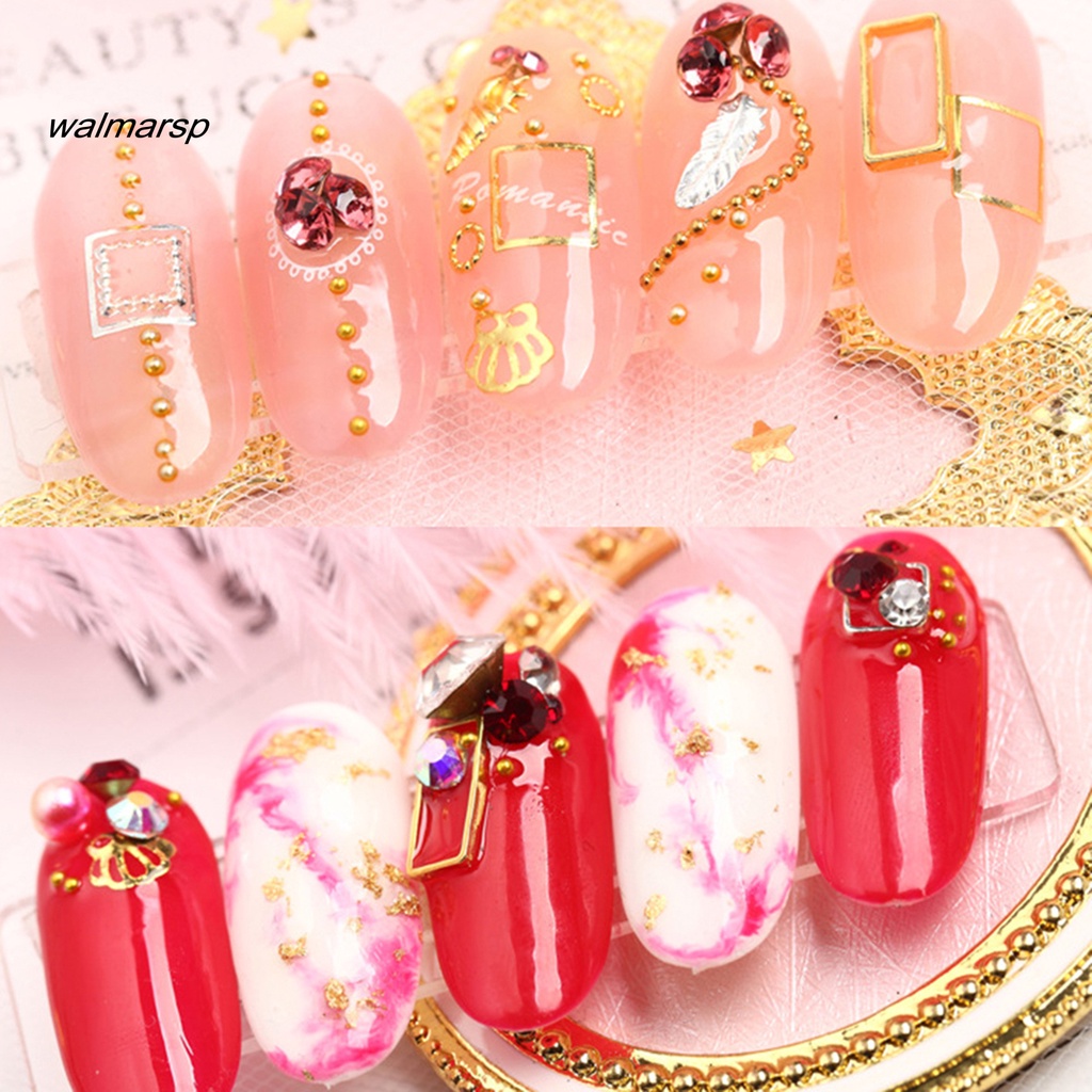 Ws Kuku Sequin Mutiara Imitasi Kreatif Manicure Decor Beauty Nail Art Decal Untuk Wanita