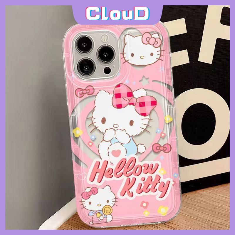 Cute Love Heart Lovely Hello Kitty Case Untuk Redmi 10A 9A 9C NFC 9T 9 10 A1 10C 12C Redmi Note8 10 Pro Max 10s 11s 10 9 11 POCO F4 Kartun Kuromi Shockproof Soft Airbag Cover