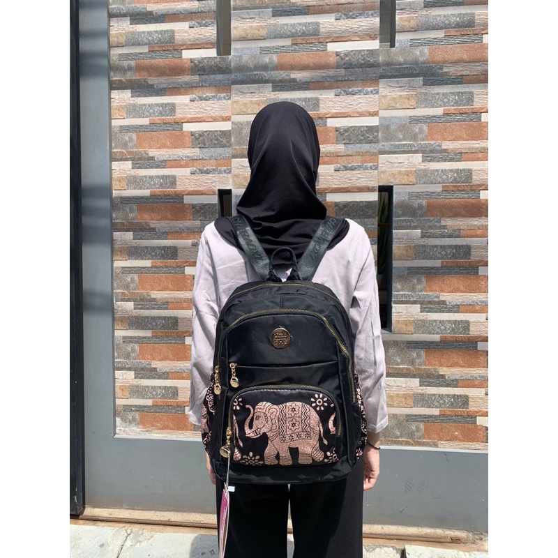 Tas Ransel Chibao HDX 00457 Motif Gajah. Tas Wanita Tas Ransel Wanita Tas Chibao Ransel BEST SELLER TERBARU BISA BAYAR DITEMPAT.!!!!