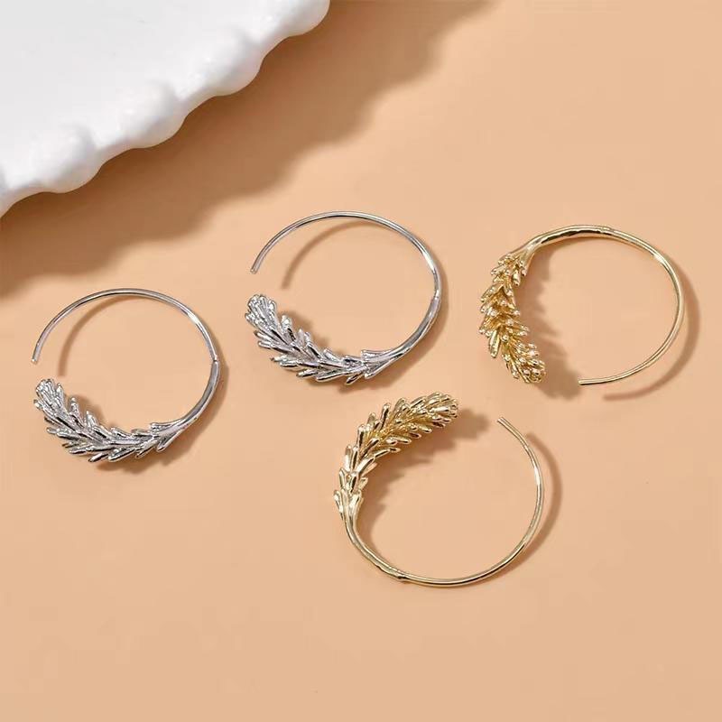 Anting Geometris Fashion Alloy Wheat Untuk Wanita