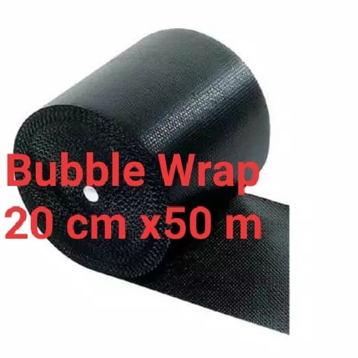 

Promo Terlaris COD Bubble Wrap hitam ukuran 20 cm x 50 m merk MP warna hitam