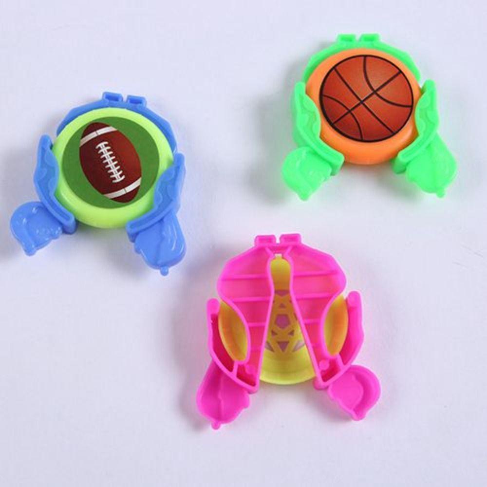 Needway Mainan Mini Launchers Ball Ejection Mini Color Flying Disc Football Launcher Untuk Mainan Luar Ruangan