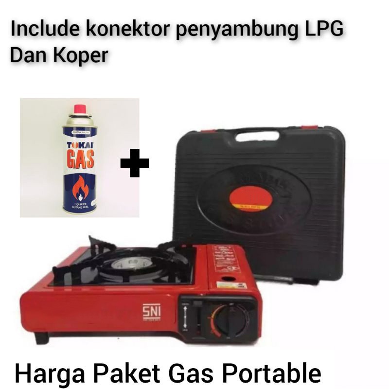 Kompor Gas Portable Myvo 1 Tungku 2 in 1 Gas LPG / Gas Kaleng SNI DIVASTORE