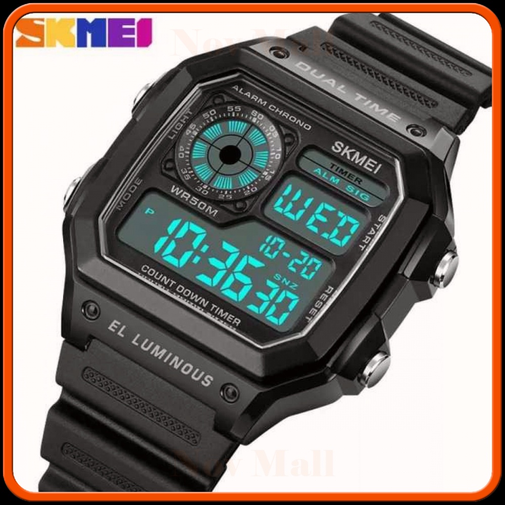 SKMEI Jam Tangan Pria Digital Sport Watch Chrono Dual Time Waterproof - 1998