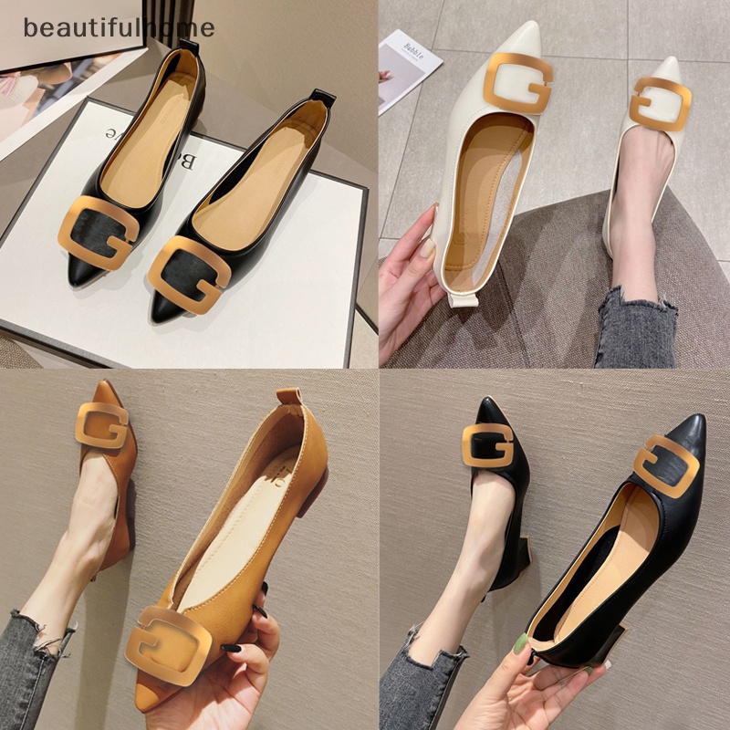 {beautifulhome} 1pc G-shaped Glossy Shoes Clip Gold Shoe Buckle Pompa Tumit Tinggi Flat Shoes Decor.