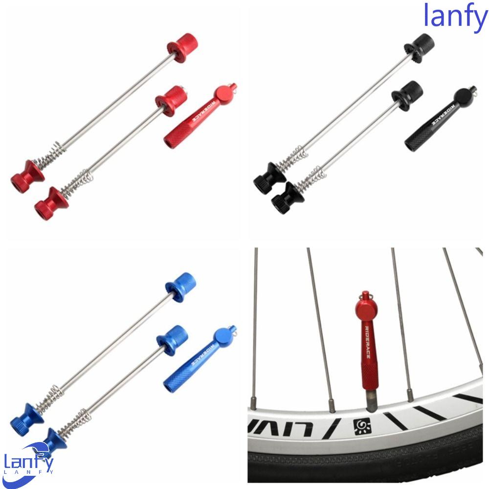 Lanfy Hub Sepeda Bike Parts Bike QR Wheel Locking Ultralight Colorful Aluminum Alloy Security Anti Maling Sepeda Tusuk Tuas Untuk Penguncian Roda QR