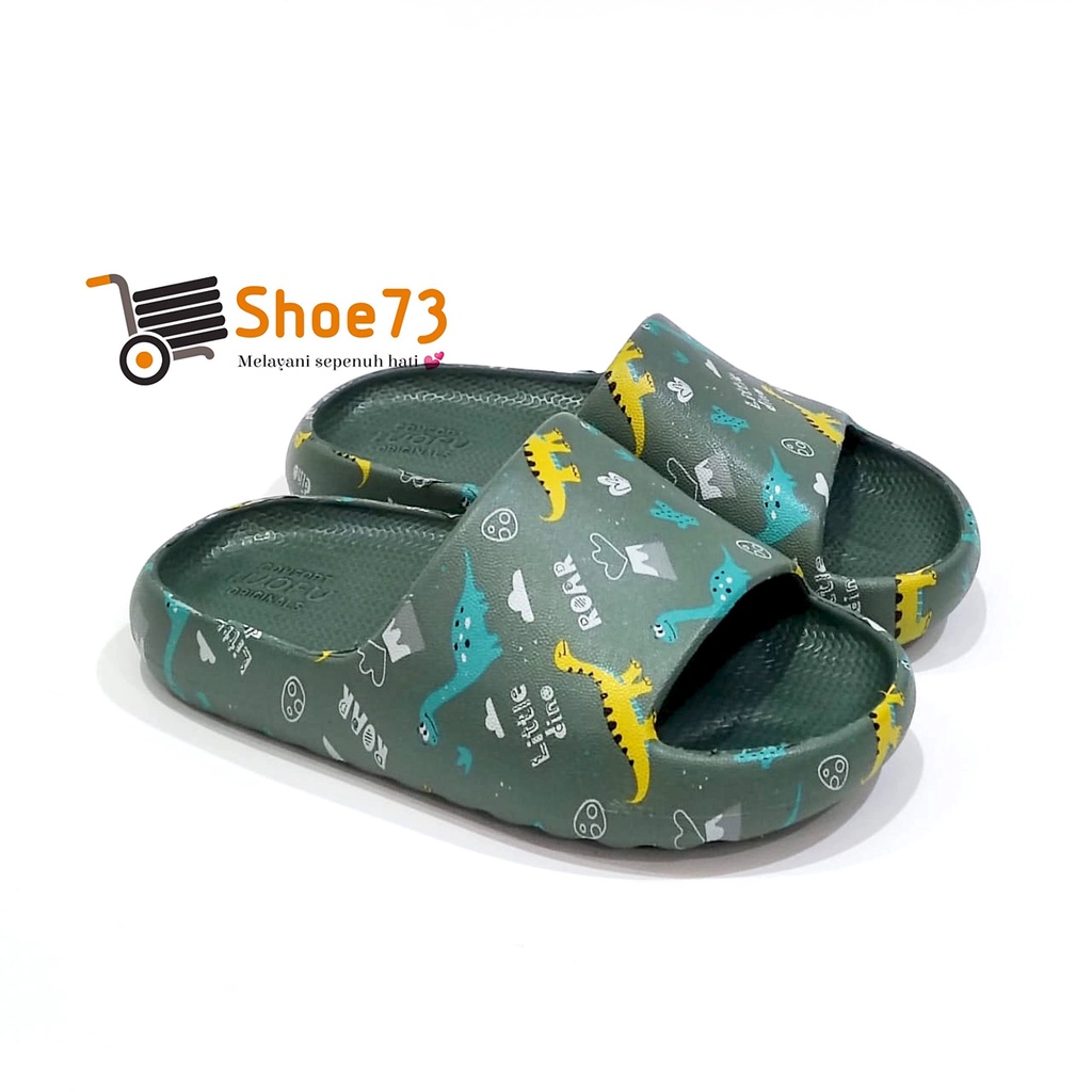 LUOFU E 6224 K-E35 SIZE 24-35 ORIGINAL l Sandal Selop jelly anak Laki l Sendal kokop anak Cowok impor