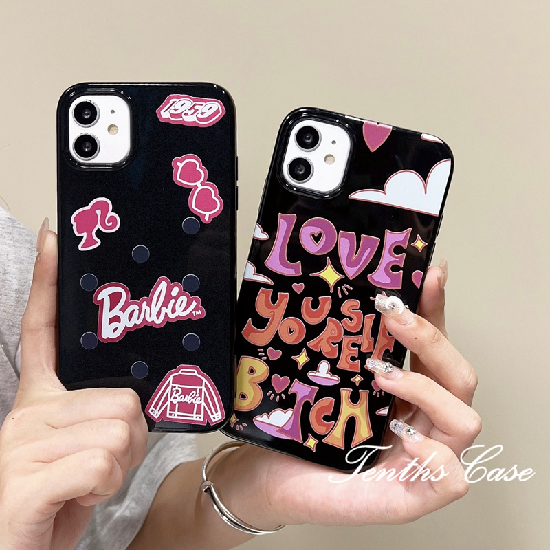 Kompatibel Untuk Iphone14 13 12 11 Pro Max X XR Xs Max8 7 6 6s Plus Se2020Soft Cover Love Yourself Dan Barbie Phone Case