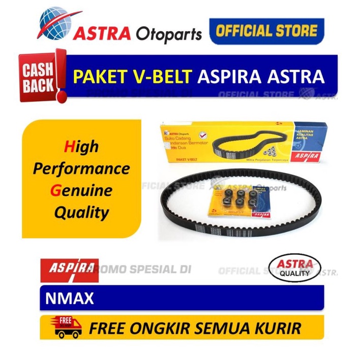 Paket V-belt Aspira (V-belt Kit) untuk Motor NMAX